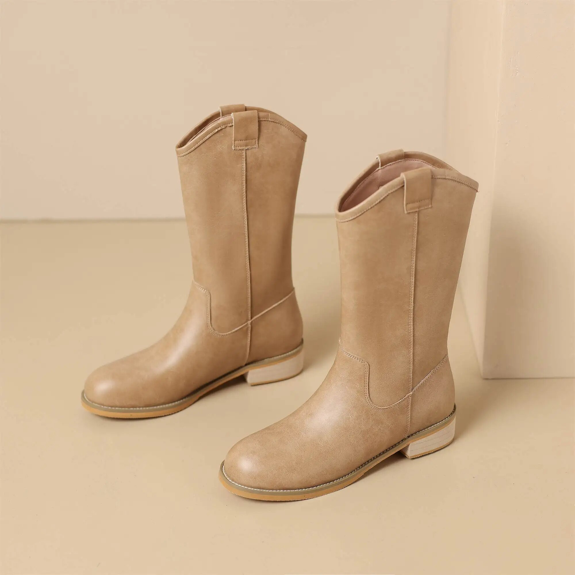 USS Shoes Alisa Women's Mid Calf Boots - Luxuryurbanwear