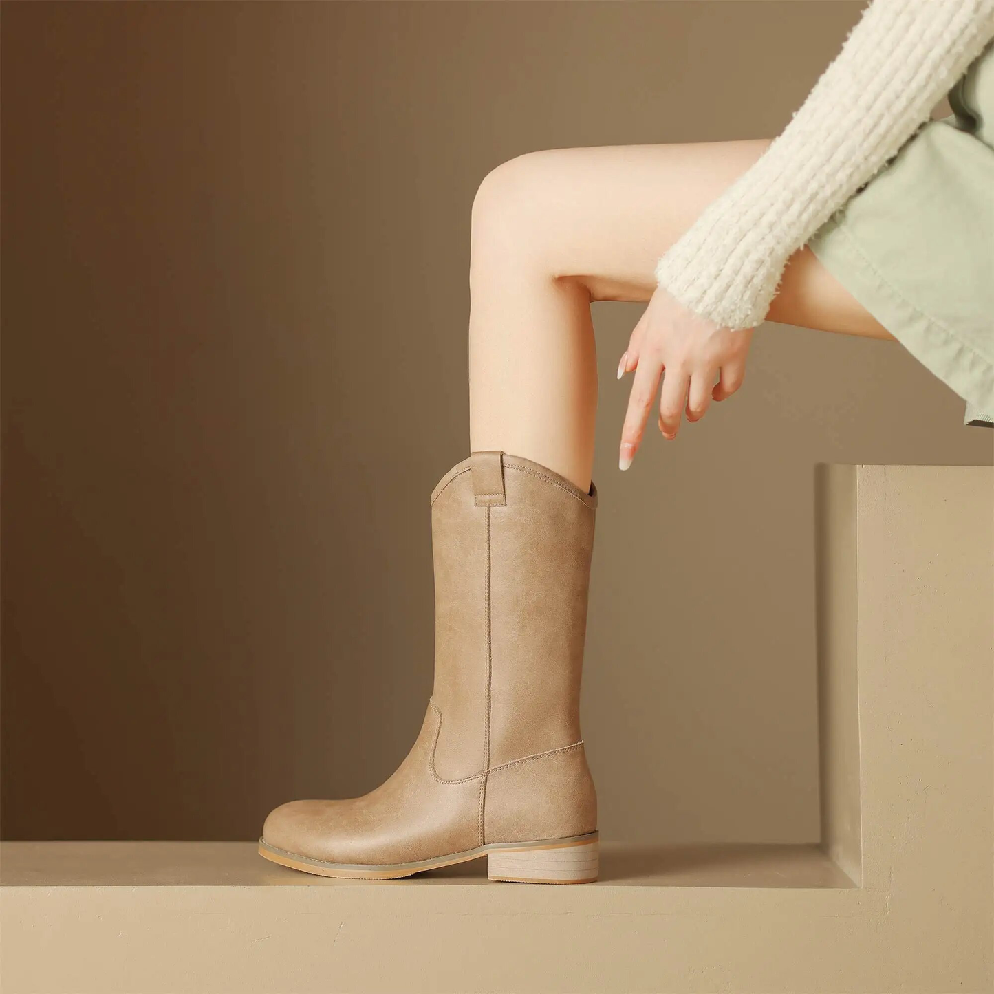 USS Shoes Alisa Women's Mid Calf Boots - Luxuryurbanwear