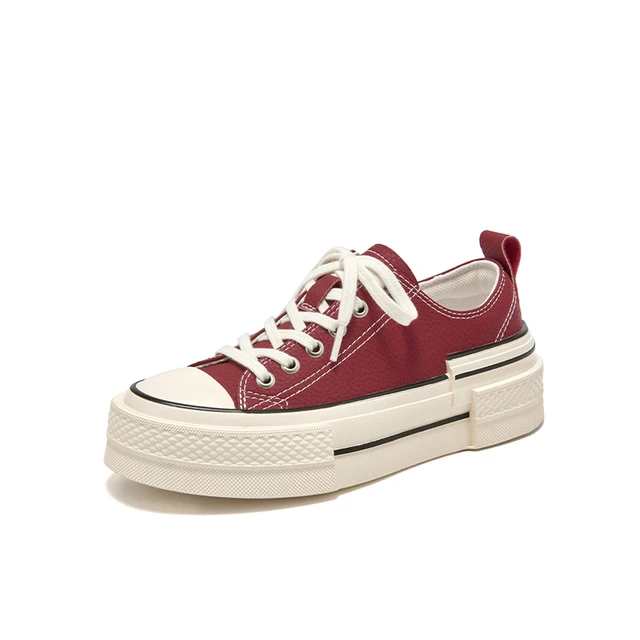 USS Shoes Amelia Women's Platform Leather Sneakers - Luxuryurbanwear