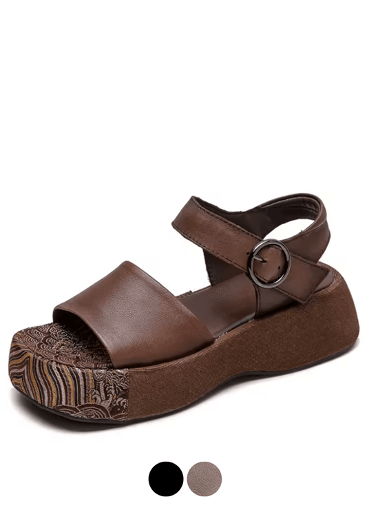 USS Shoes Amelia Women's Thick Sole Peep Toe Versatile Sandals