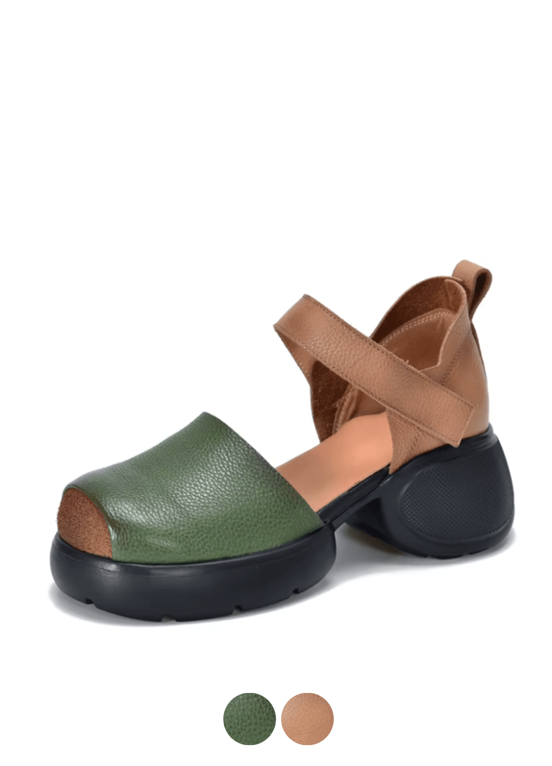 USS Shoes Anais Women's Chunky Heel Gladiator Style Leather Sandals