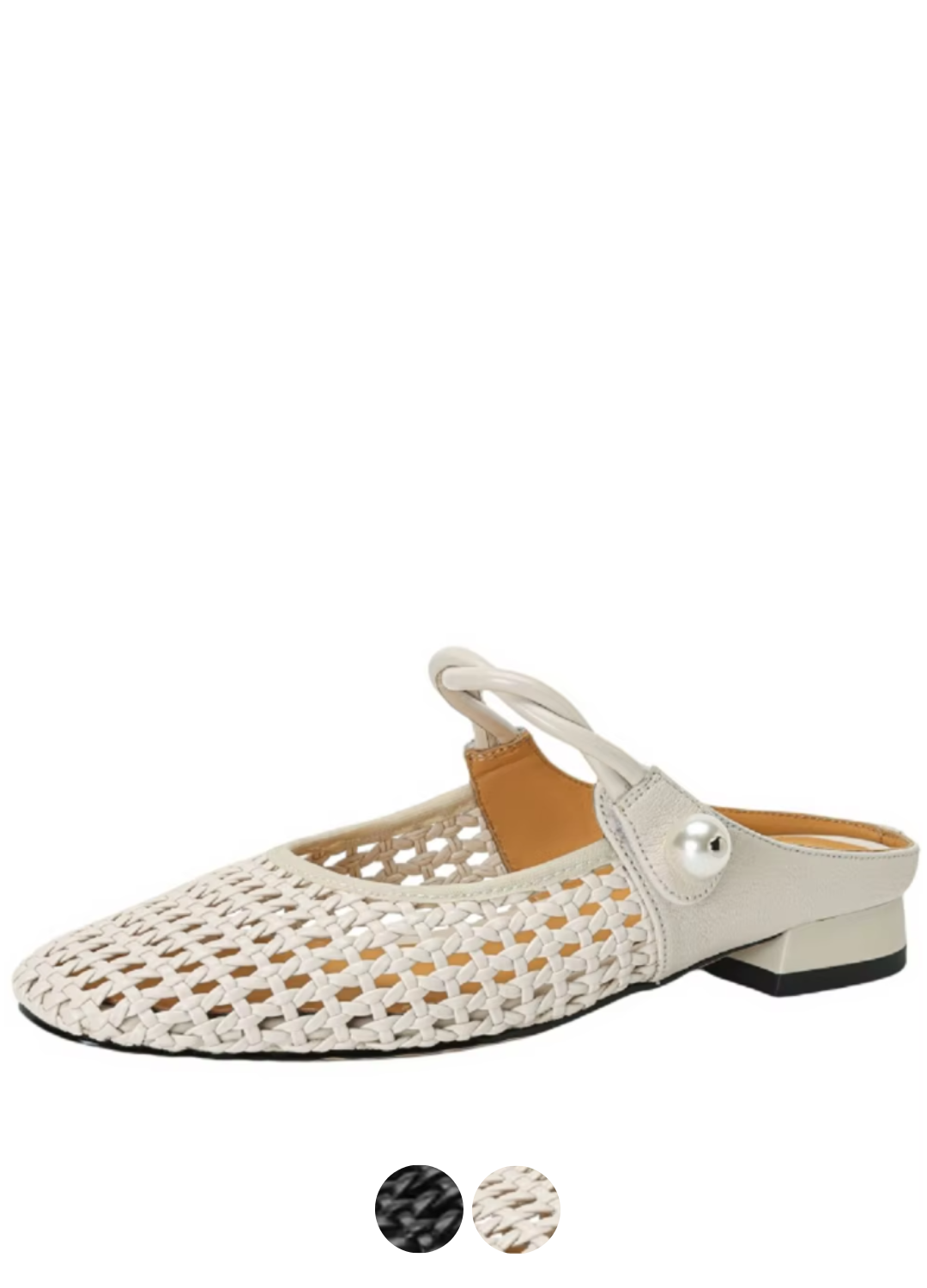 USS Shoes Angela Women's Low Heel Square Toe Hollow Mules - Luxuryurbanwear