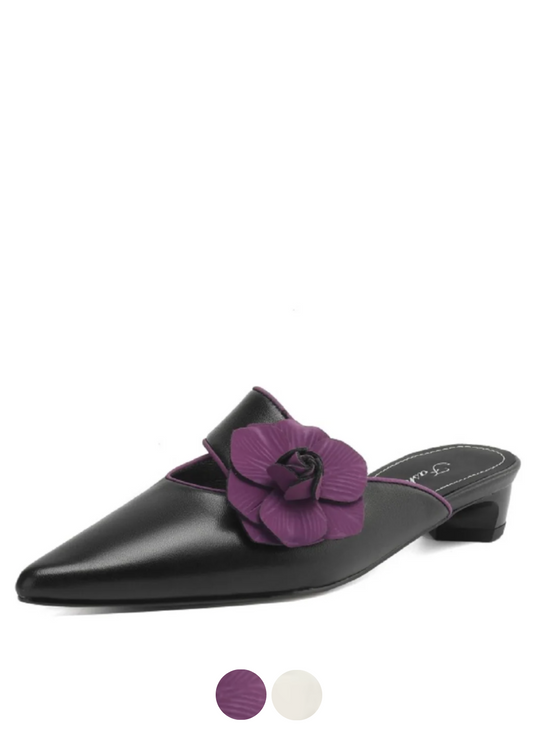 USS Shoes Angeles Women's Pointed Toe Leather Pumps - Luxuryurbanwear