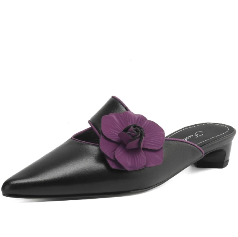 USS Shoes Angeles Women's Pointed Toe Leather Pumps - Luxuryurbanwear