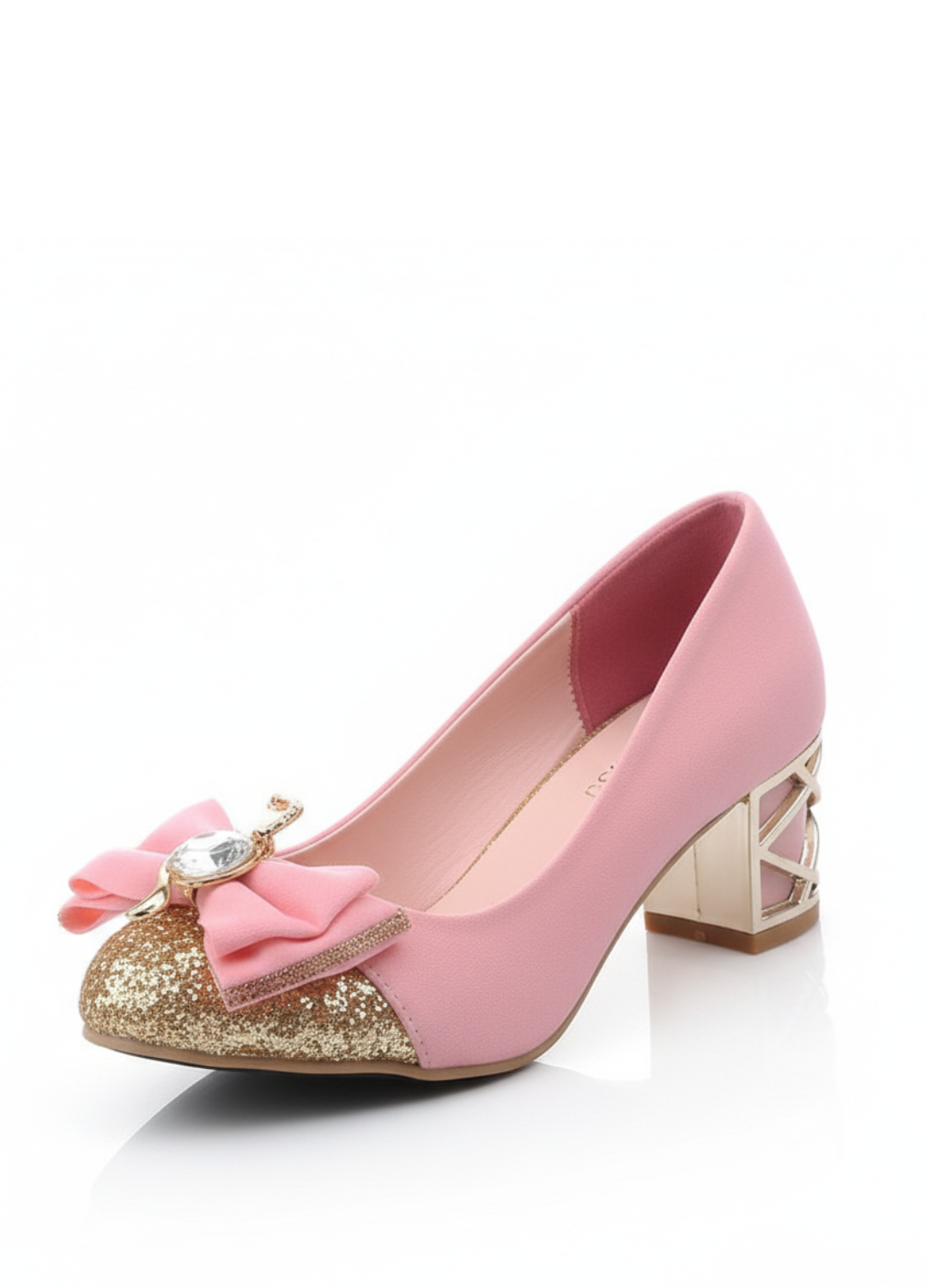 USS Shoes Anita Women's Luxury Mid Heeled Pumps Sale Drop Pink (Size 10) - Luxuryurbanwear
