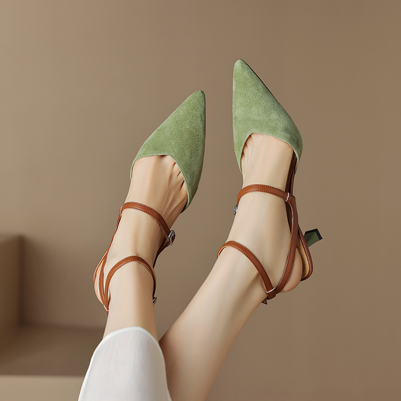 USS Shoes Antonia Women's Leather Slingbacks Sandals - Luxuryurbanwear