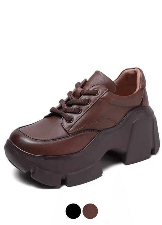 USS Shoes Aracelis Women's Thick High Heel Stylo Retro Platform Shoes