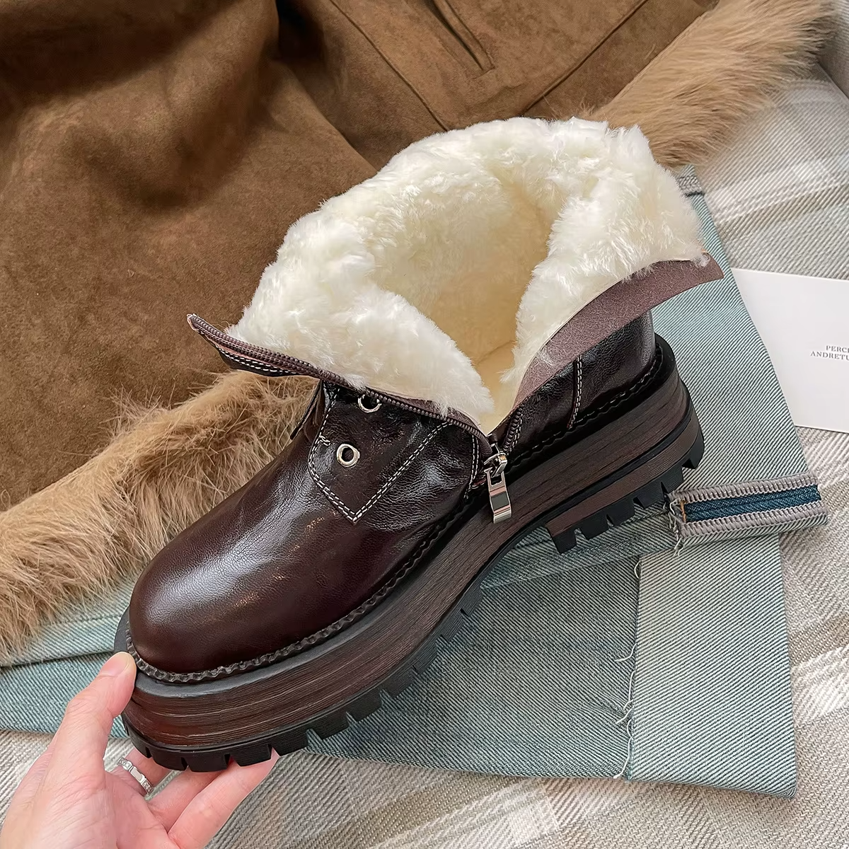 USS Shoes Ariana Women's Winter Ankle Boots - Luxuryurbanwear