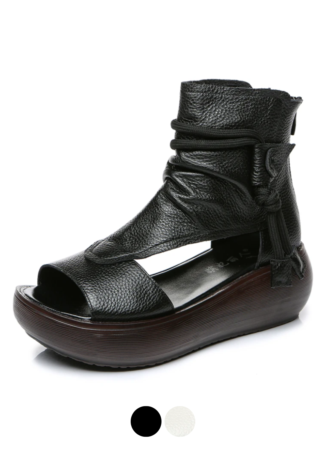 USS Shoes Asly Women's Sewing Handmade Retro Platform Sandals