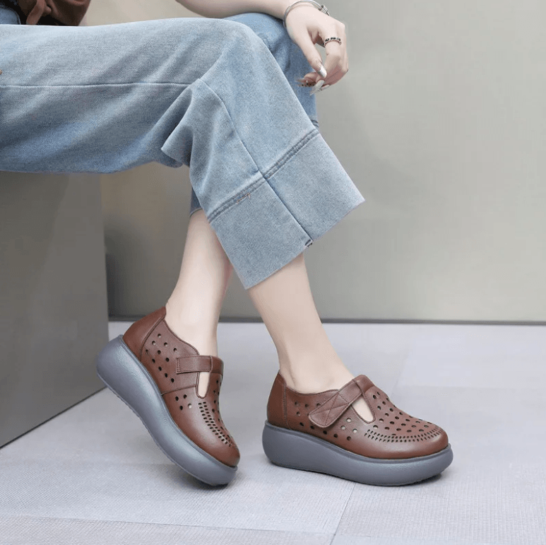USS Shoes Aurora Women's Hollow Breathable Platform Sandals