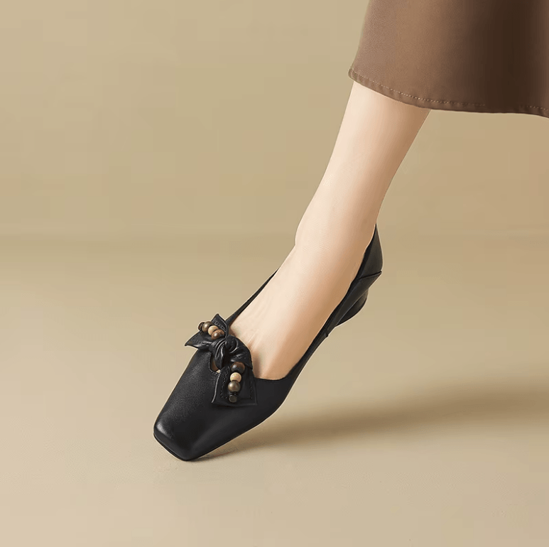 USS Shoes Aurora Women's Leather Soft Comfortable Slip-On Pumps