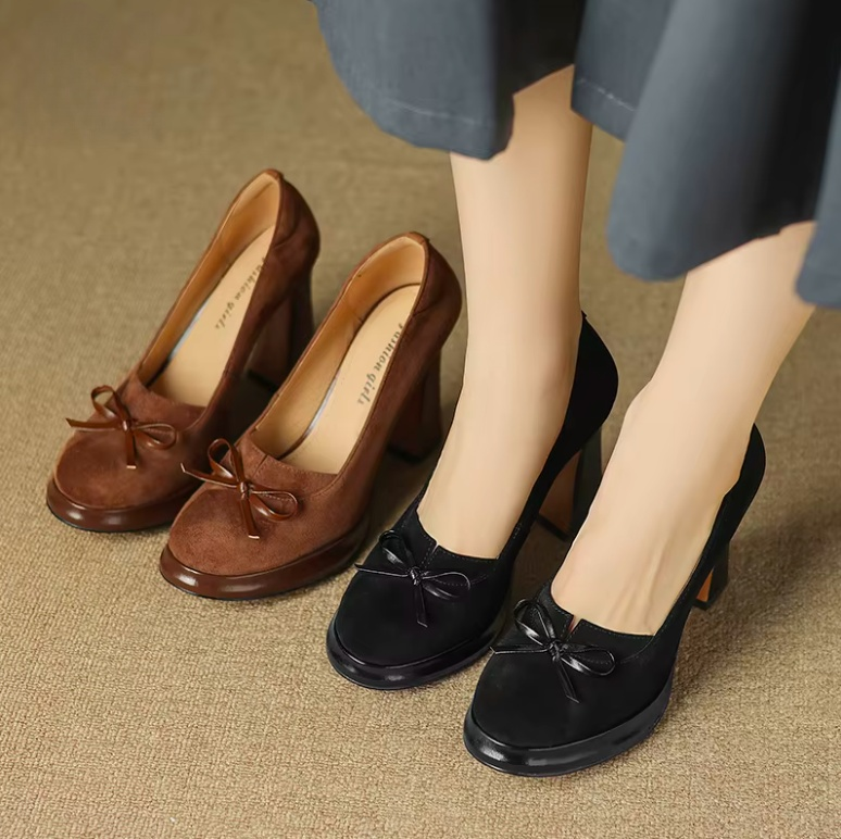 USS Shoes Barbara Women's Leather High Heels Platform Pumps