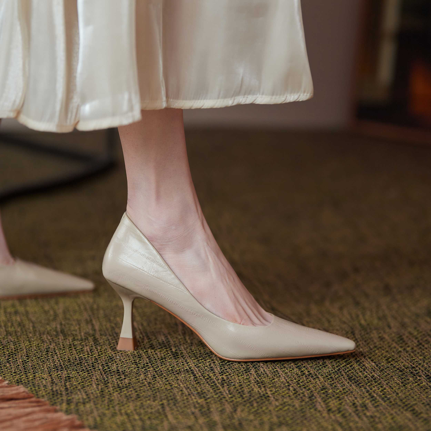 USS Shoes Begonia Women's Leather Pointed Toe Pumps - Luxuryurbanwear