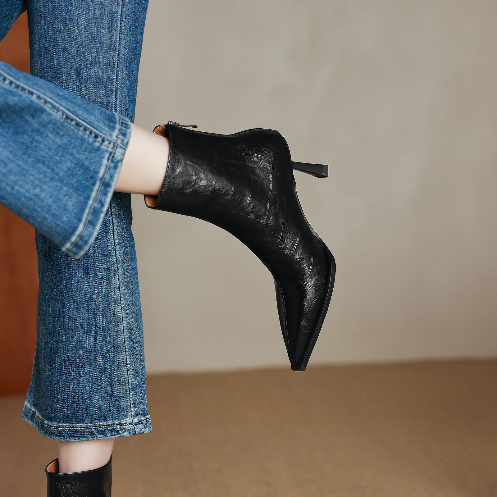 USS Shoes Belen Women's High Heels Leather Ankle Boots - Luxuryurbanwear
