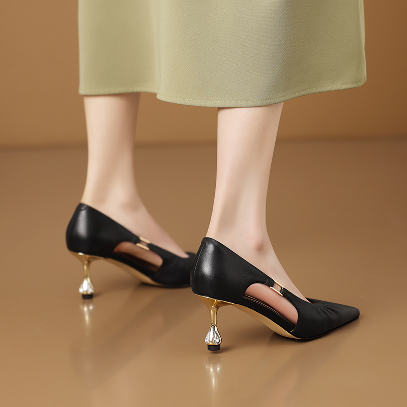 USS Shoes Belly Women's Pointed Toe Sculpted Heel Pumps - Luxuryurbanwear