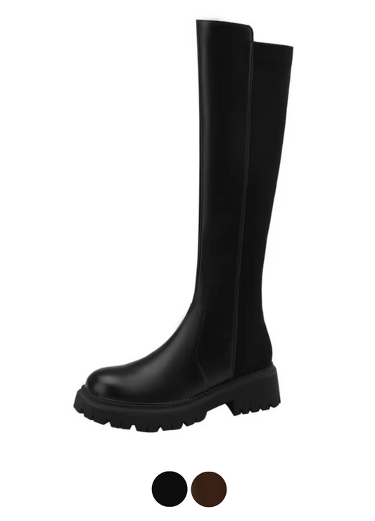 USS Shoes Berly Women's Knee-High Zipper Boots - Luxuryurbanwear