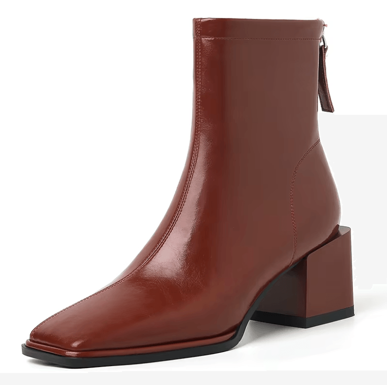 USS Shoes Betty Women's Ankle Square High Heels Boots