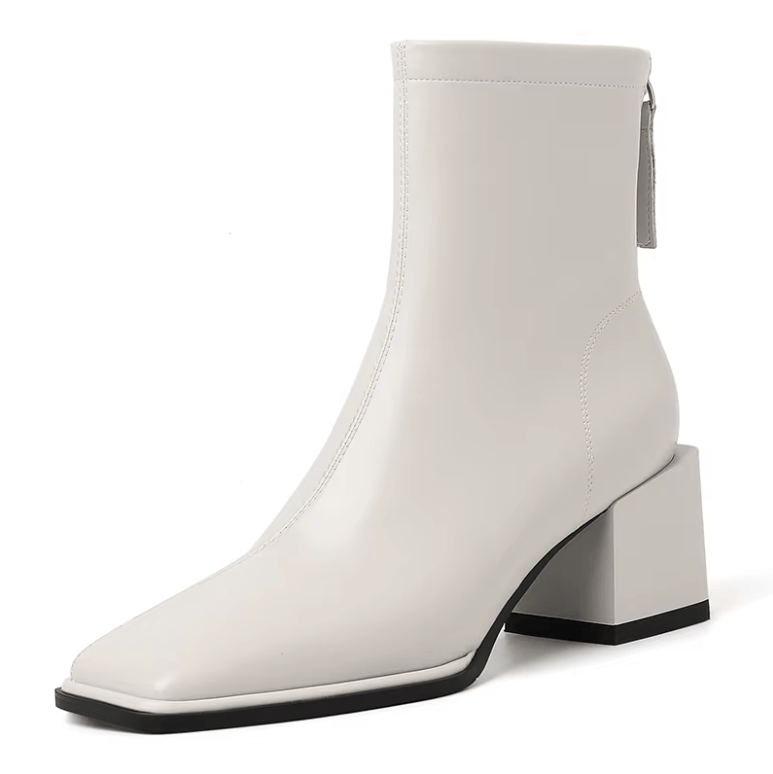 USS Shoes Betty Women's Ankle Square High Heels Boots