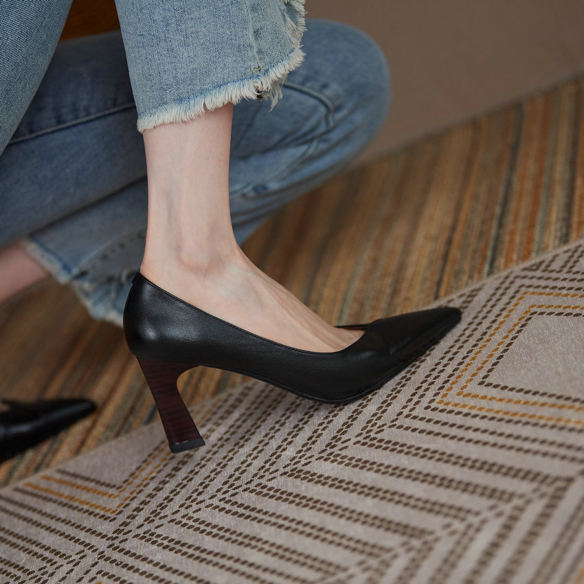 USS Shoes Camelia Women's Square High Heels Elegant Pumps - Luxuryurbanwear