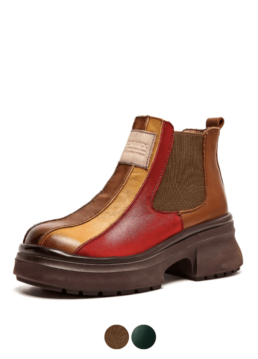 USS Shoes Carlota Women's Leather Retro Ankle Boots