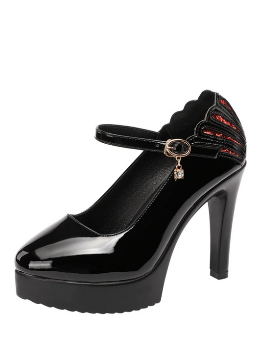 USS Shoes Celeste Women's Patent Leather High Heels Pumps - Luxuryurbanwear
