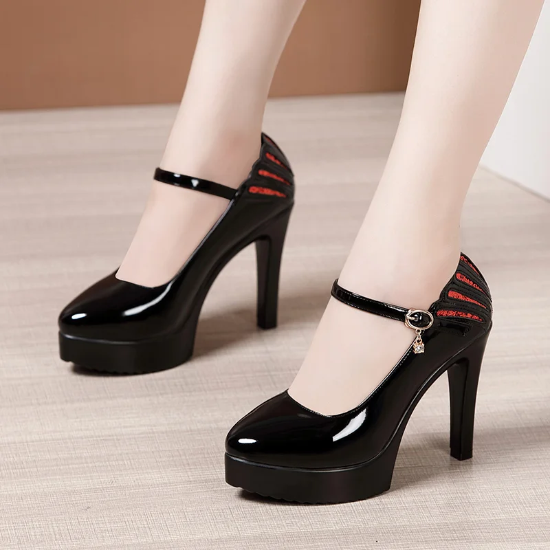 USS Shoes Celeste Women's Patent Leather High Heels Pumps - Luxuryurbanwear
