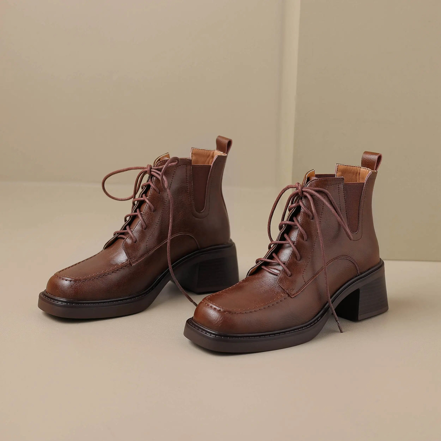 USS Shoes Celia Women's Western Leather Boots - Luxuryurbanwear