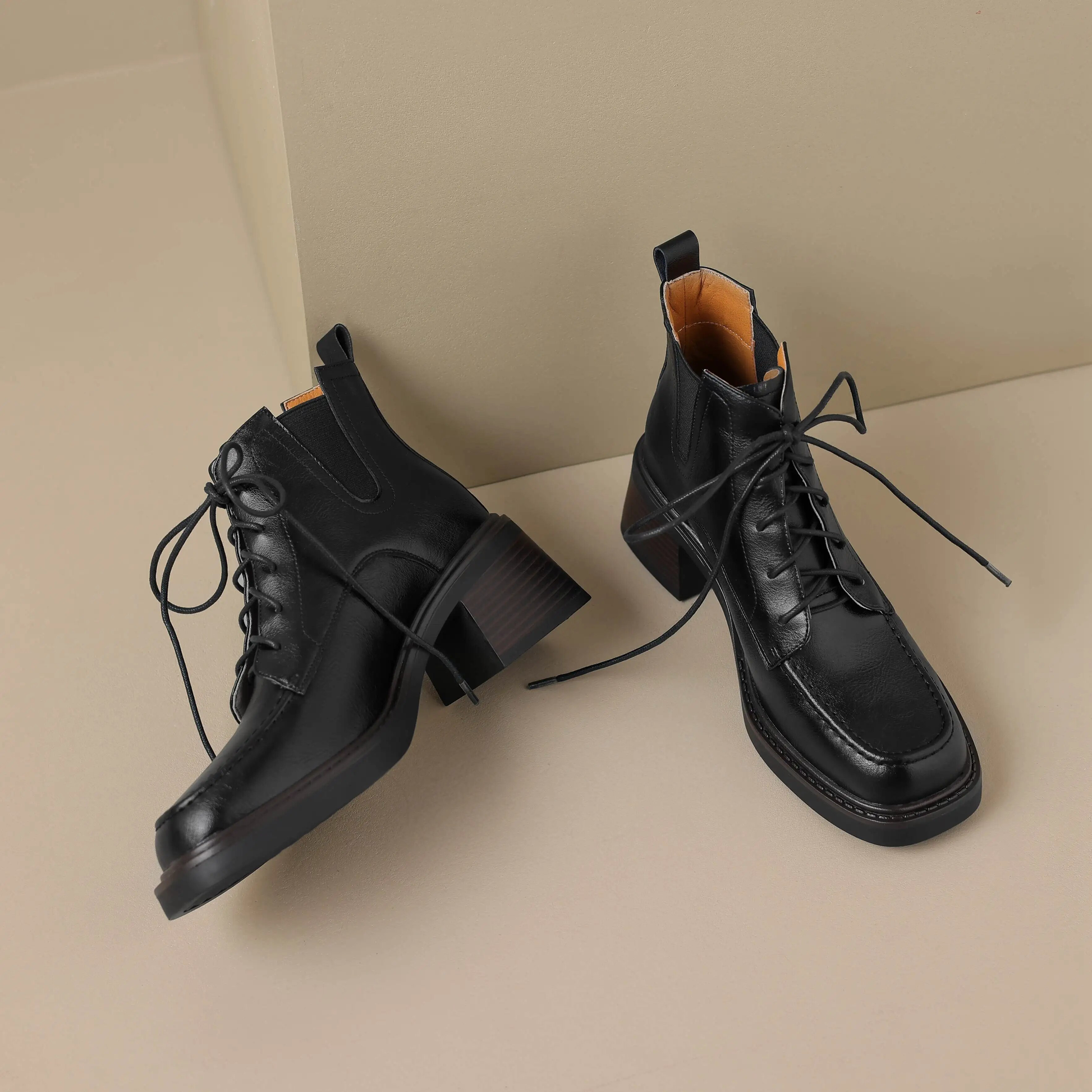 USS Shoes Celia Women's Western Leather Boots - Luxuryurbanwear