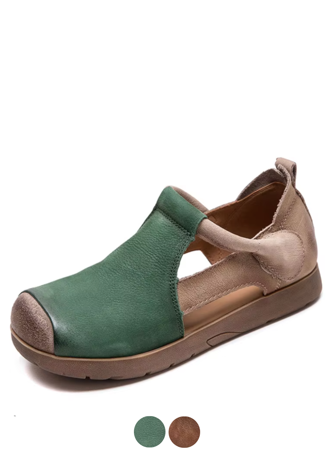 USS Shoes Cenia Women's Leather Round Toe Mixed Colors Sandals