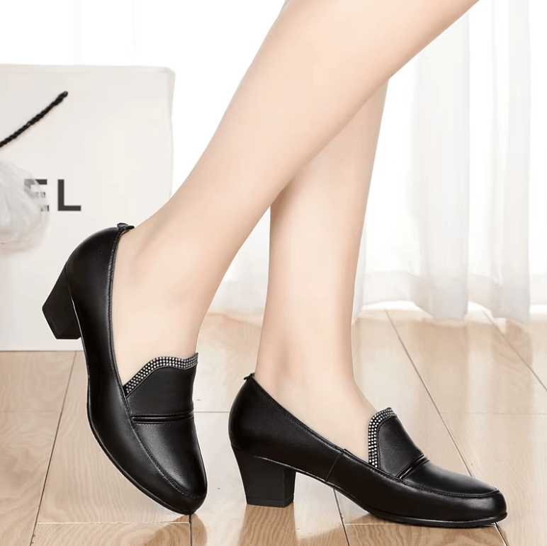 USS Shoes Charis Women's Leather Pumps Shoes Sale Drop Black (Size 7)