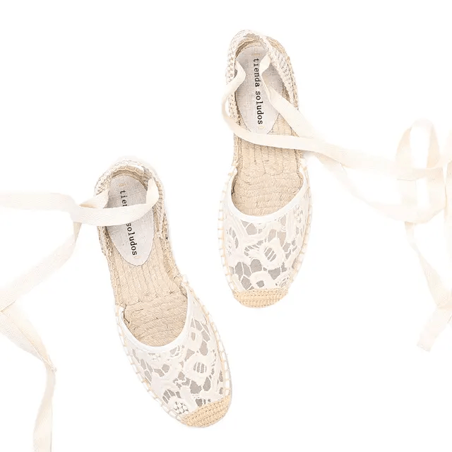 USS Shoes Chelito Women's Lace Flat Espadrilles