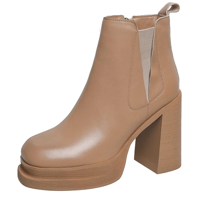 USS Shoes Cony Women's Square Toe Platform Boots