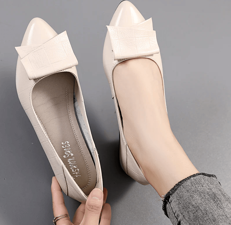 USS Shoes Corina Women's Leather Pumps Shoes Sale Drop Beige (Size 5/6) - Luxuryurbanwear