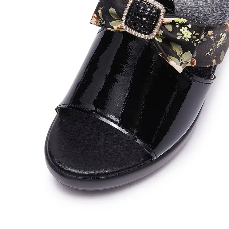 USS Shoes Cristina Women's Anti-Skid Heels Bowknot Sandals - Luxuryurbanwear