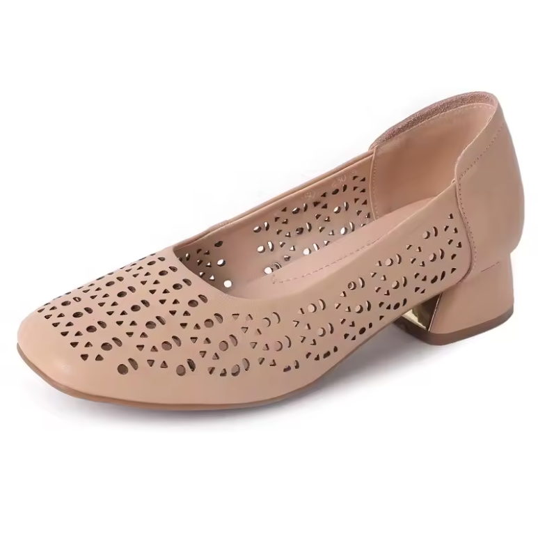 USS Shoes Dalia Women's Square Toe Leather Pumps - Luxuryurbanwear