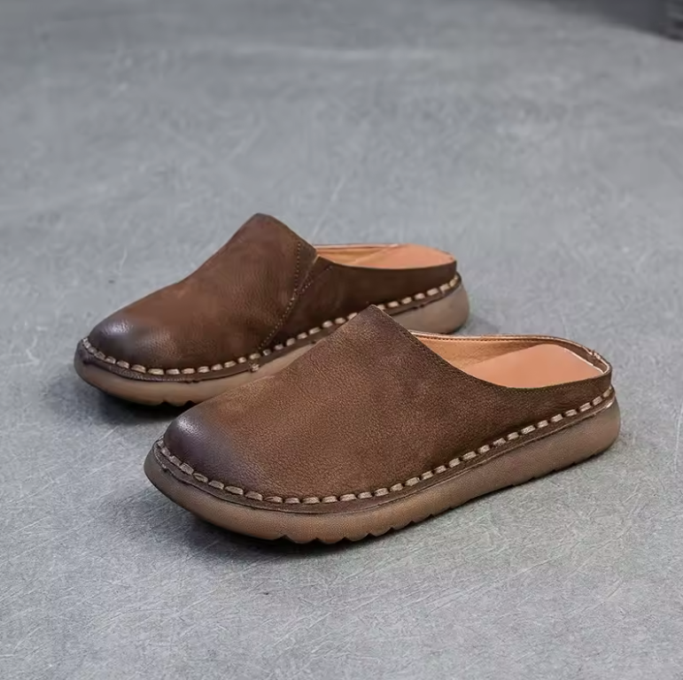 USS Shoes Dana Women's Soft Sole Leather Flat Slippers