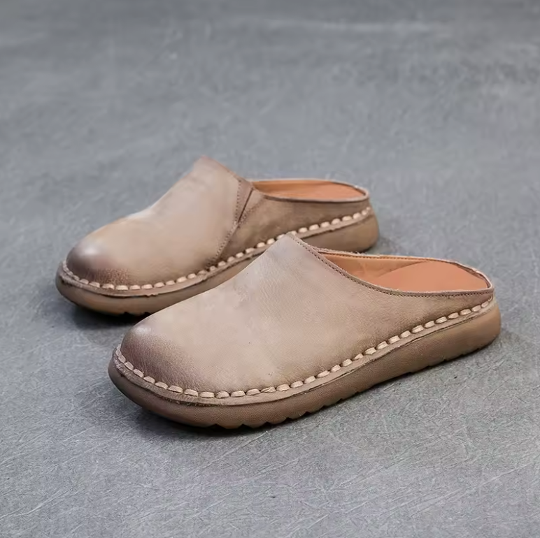 USS Shoes Dana Women's Soft Sole Leather Flat Slippers