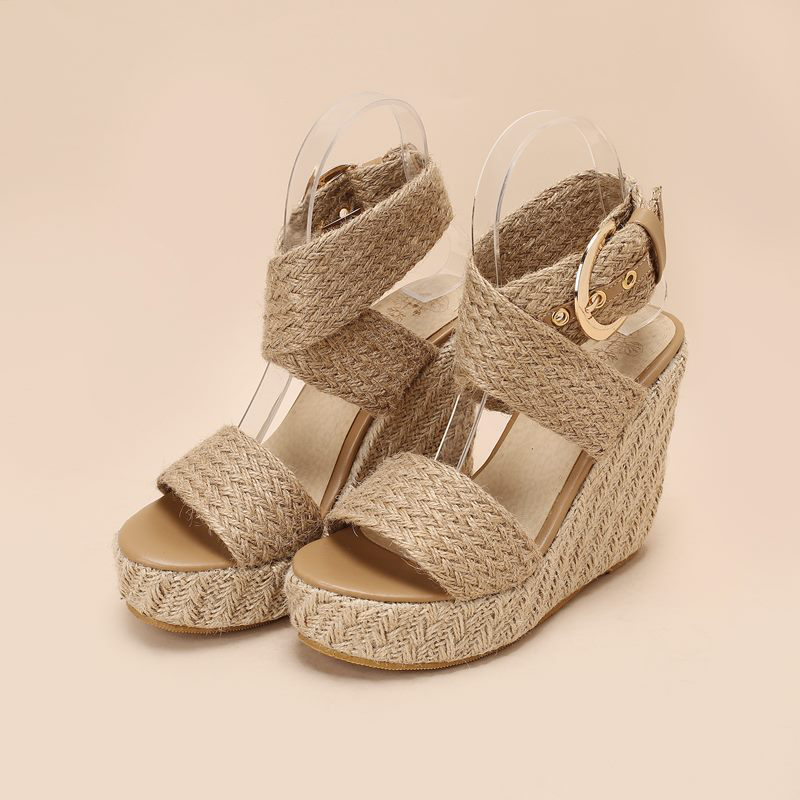 USS Shoes Doris Women's Wedges Hemp Sandals - Luxuryurbanwear