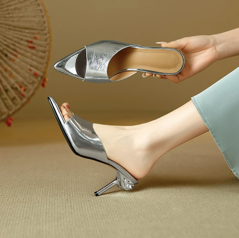 USS Shoes Elena Women's Elegant Rose Heel Sandals