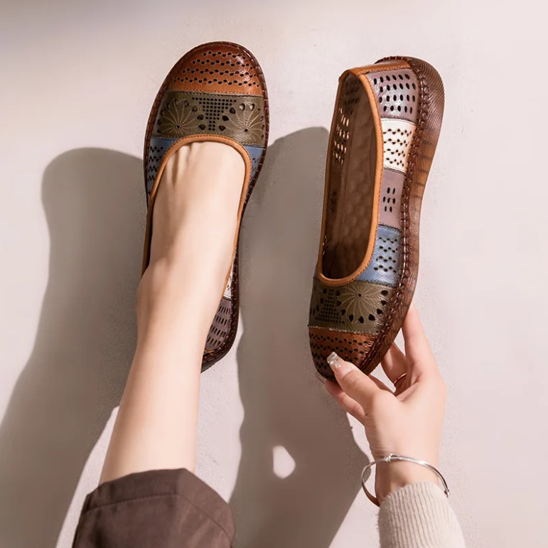 USS Shoes Elena Women's Soft Leather Breathable Flats