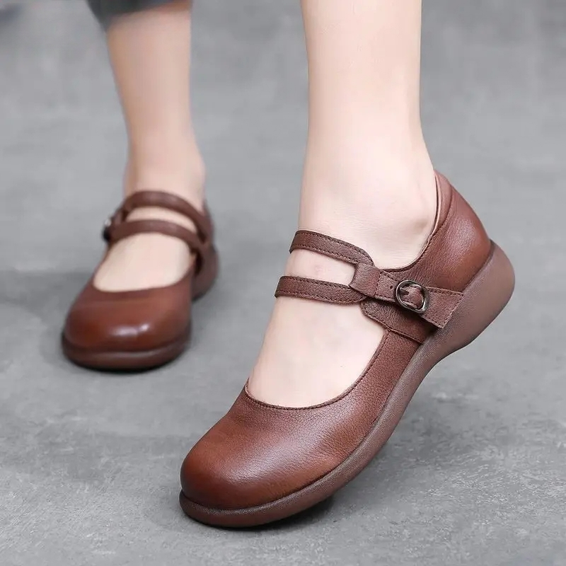 USS Shoes Elida Women's Leather Flats Loafer - Luxuryurbanwear