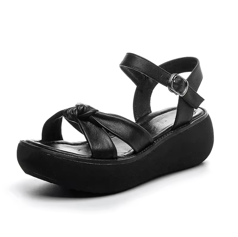 USS Shoes Elmi Women's Handmade Butterfly Knot Casual Platform Sandals