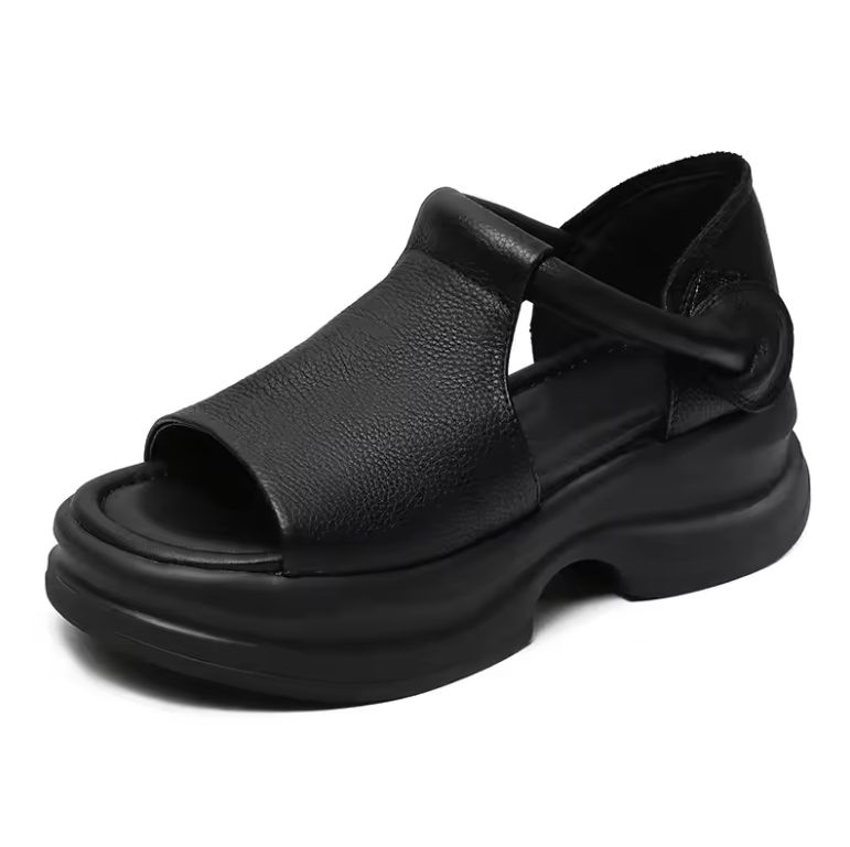 USS Shoes Eloisa Women's Hook & Loop Leather Sandals - Luxuryurbanwear