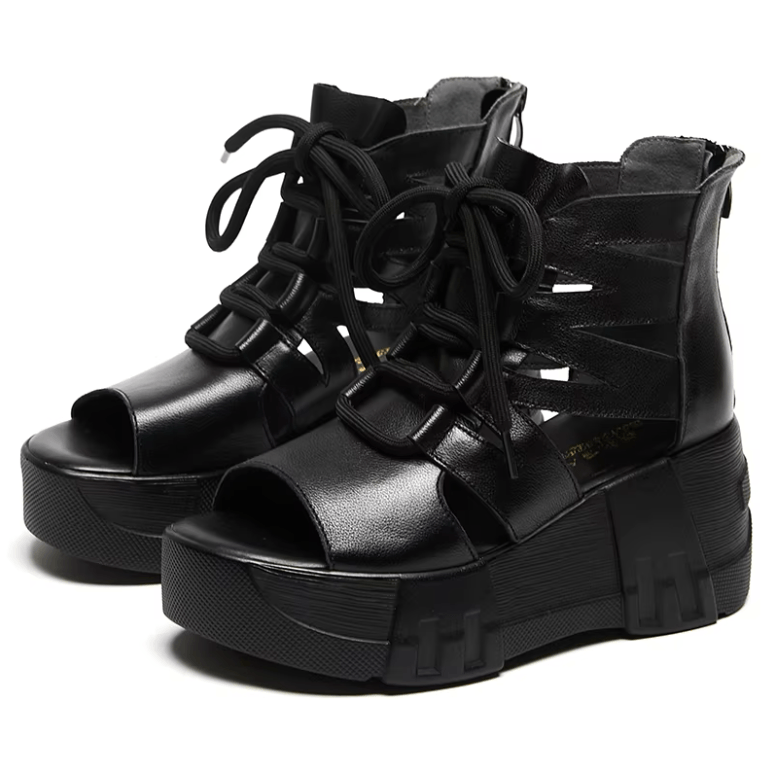 USS Shoes Eloisa Women's Lace Up Gladiator Platform Sandals