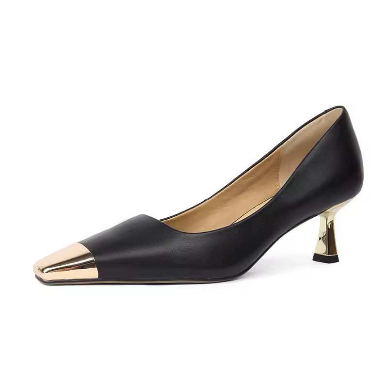 USS Shoes Eloisa Women's Metal Pointed Elegant Pumps - Luxuryurbanwear