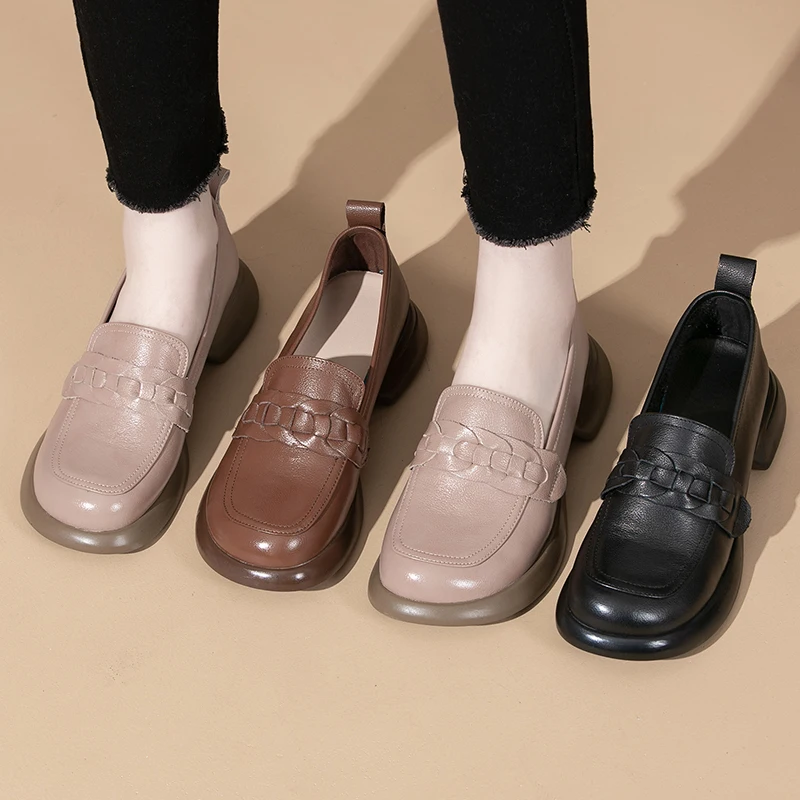 USS Shoes Elsa Women's Leather Loafers - Luxuryurbanwear