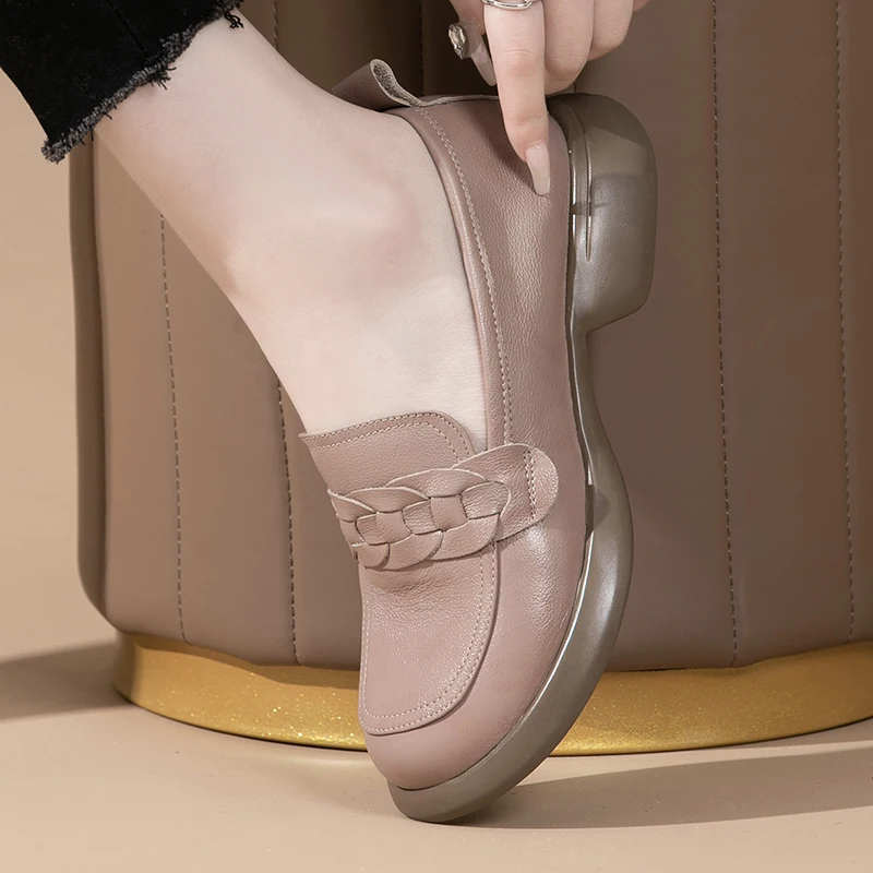 USS Shoes Elsa Women's Leather Loafers - Luxuryurbanwear