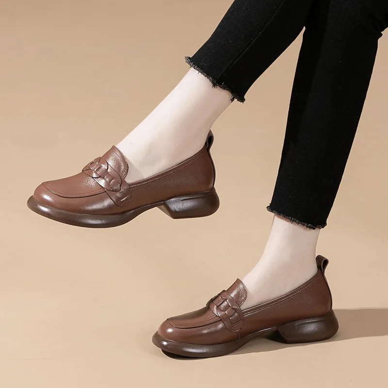 USS Shoes Elsa Women's Leather Loafers - Luxuryurbanwear