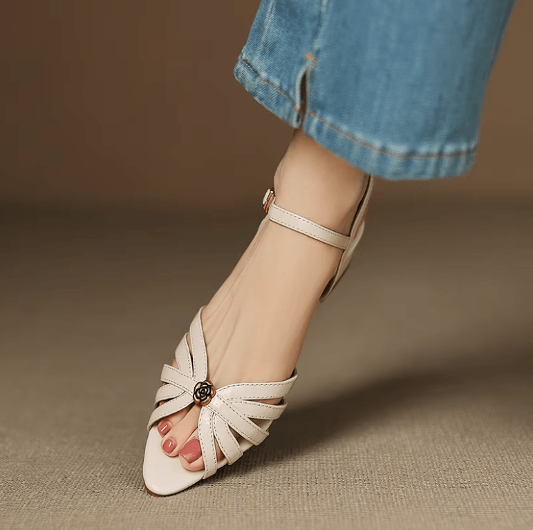 USS Shoes Elsa Women's Leather Open Toed Sandals