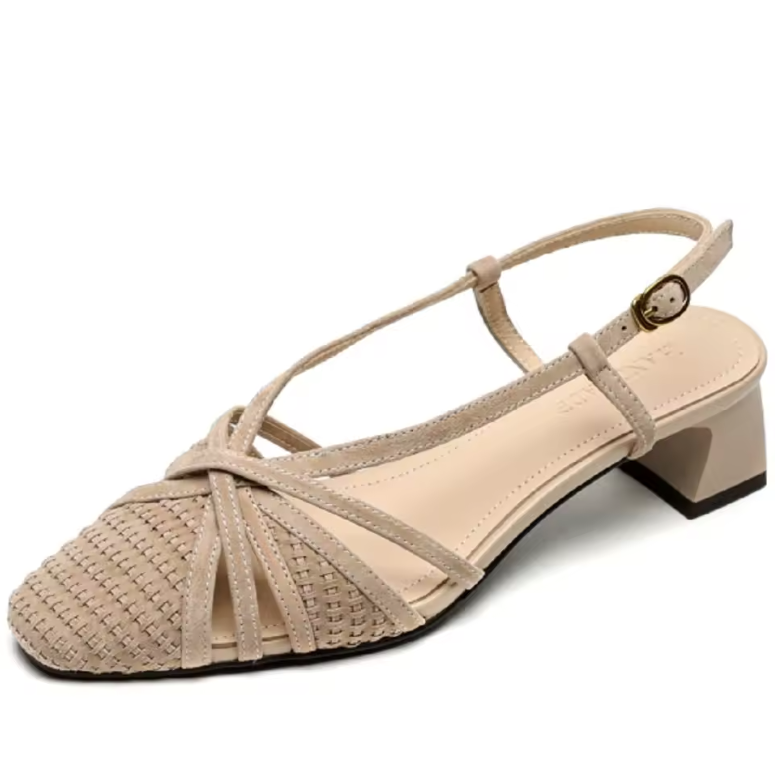 USS Shoes Elsa Women's Suede Leather Narrow Band T-Strap Sandals - Luxuryurbanwear